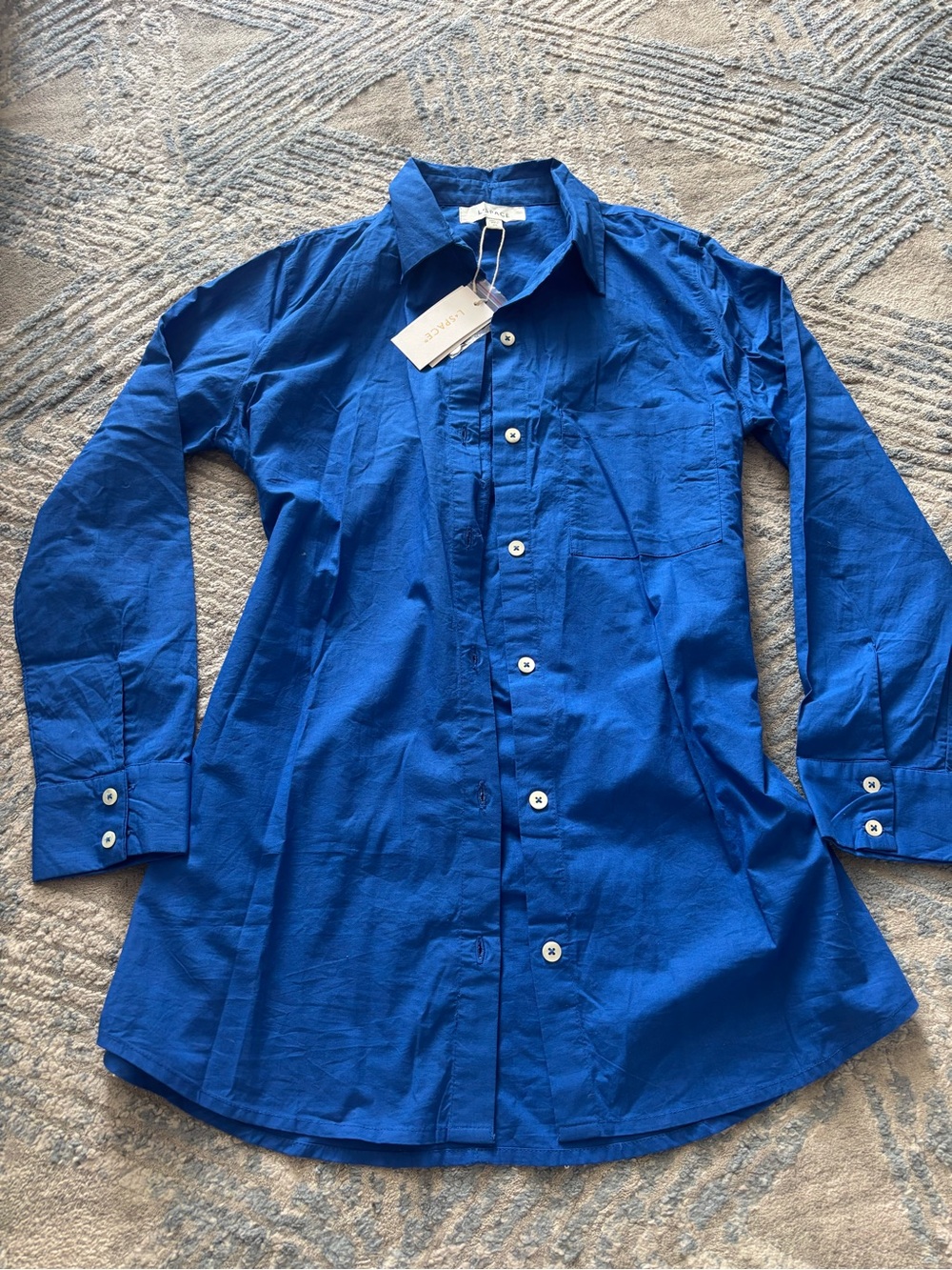 Women’s Royal Blue Button-Up Shirt